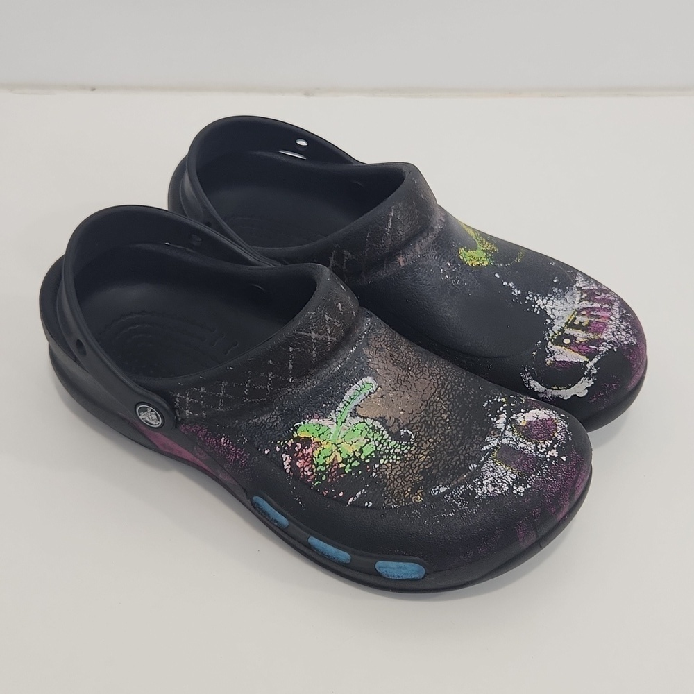 Crocs Bistro Clogs Slip Resistant Shoes Workwear Black Dream 10075 Men's Sz 10